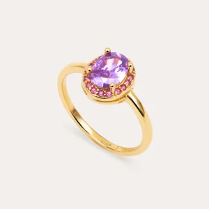 Best SINGULARU Anillo Grape Colors Plata Baño Oro