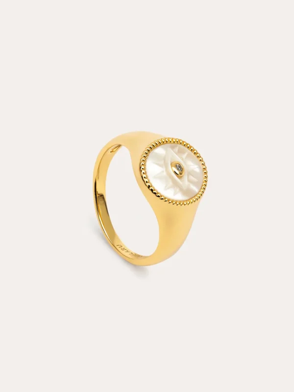 Sale SINGULARU Anillo Mystery Eye Baño Oro