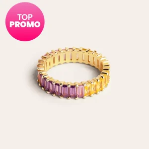 Best SINGULARU Anillo Sia Colors Plata Baño Oro