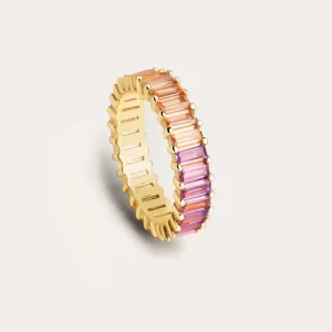 Best SINGULARU Anillo Sia Colors Plata Baño Oro