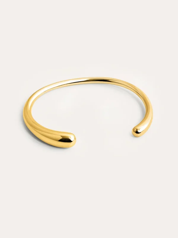 New SINGULARU Brazalete Gota Acero Baño Oro