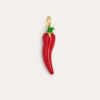 New SINGULARU Charm Chili Pepper Baño Oro