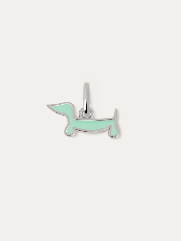 Outlet SINGULARU Charm Mini Perro Teckel Enamel Sky