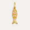 Hot SINGULARU Charm Pez Color Baño Oro