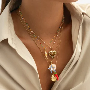 Hot SINGULARU Charm Pez Color Baño Oro