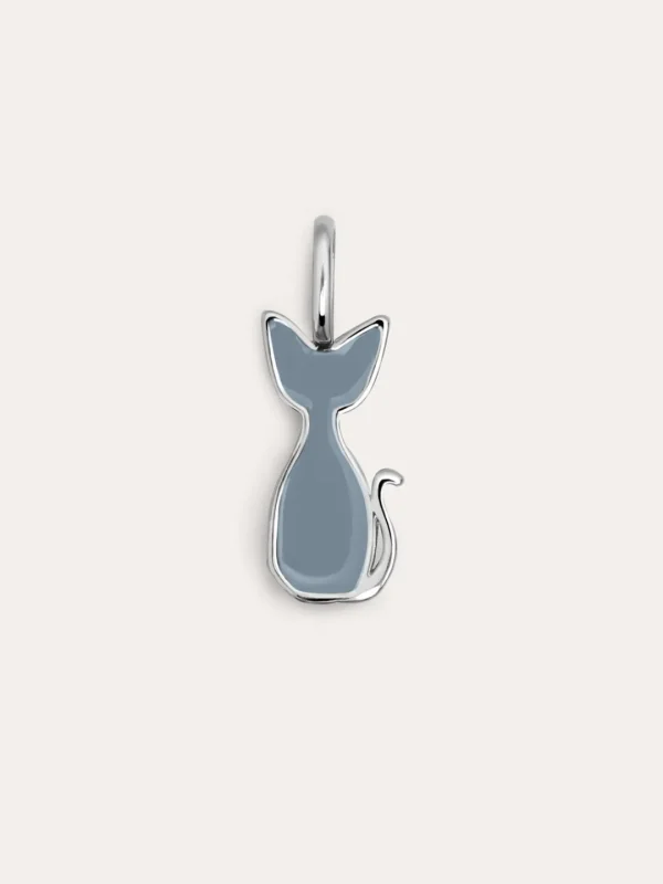 New SINGULARU Charm Salem Gato Enamel Gris