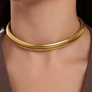 Online SINGULARU Choker Belt Acero Baño Oro