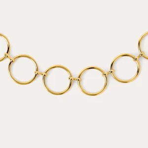 New SINGULARU Choker Circles & Circles Acero Baño Oro