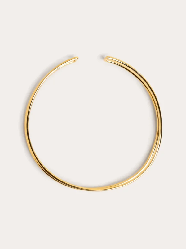 Discount SINGULARU Choker Double Ring Baño Oro