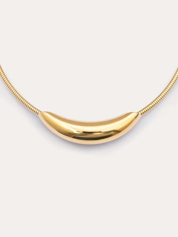 Outlet SINGULARU Collar Aro Balloon Acero Baño Oro