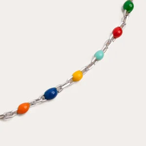 Sale SINGULARU Collar Dots Colors Enamel Plata