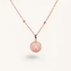 Outlet SINGULARU Collar Mini Medallion Plata Baño Oro Rosa