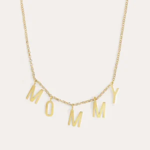 Outlet SINGULARU Collar Personalizado Letters Plata Baño Oro