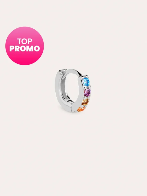Discount SINGULARU Pendiente Suelto Aro Cleo S Colors Plata