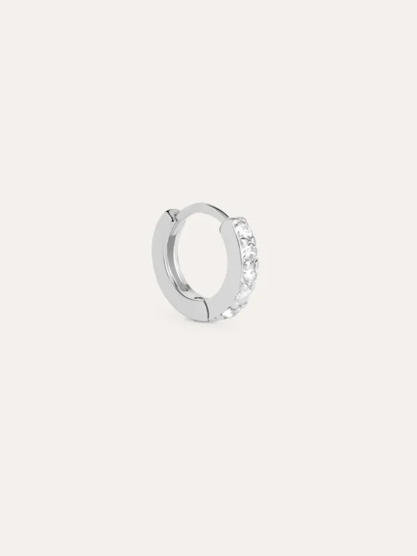 Outlet SINGULARU Pendiente Suelto Aro Cleo M Plata