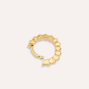 Best SINGULARU Pendiente Suelto Aro Coral Plata Baño Oro