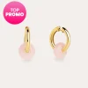 New SINGULARU Pendientes Aro Carmen True Rose Baño Oro