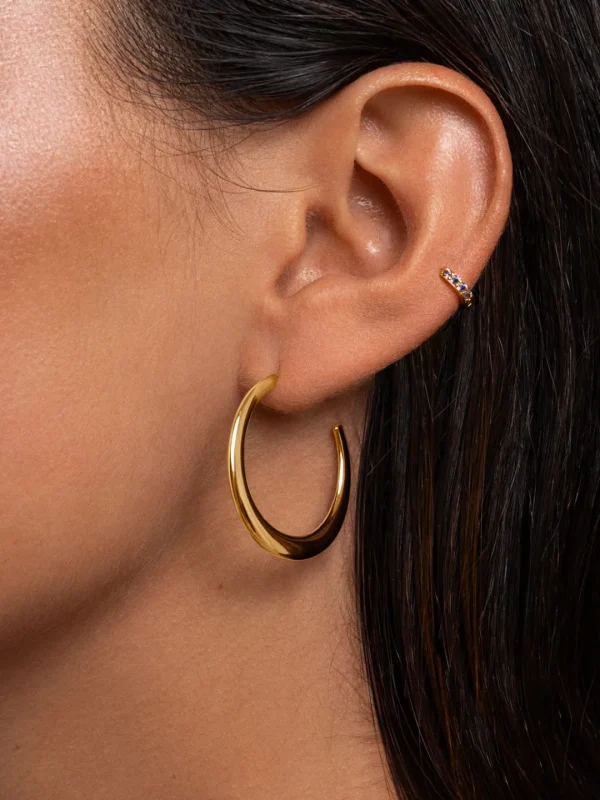 Best SINGULARU Pendientes Aro Cenit Baño Oro