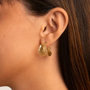 Fashion SINGULARU Pendientes Boho Baño Oro