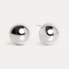 Sale SINGULARU Pendientes Buttons Acero