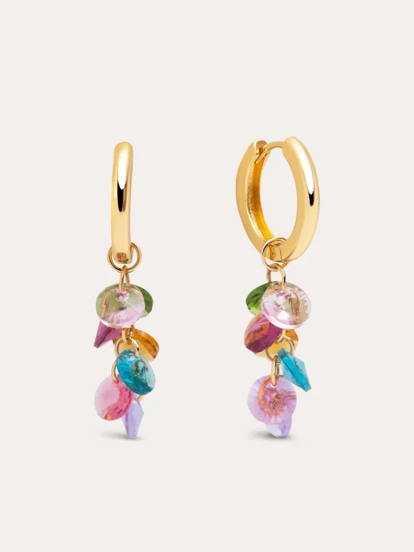 Discount SINGULARU Pendientes Caramelo Colors Baño Oro