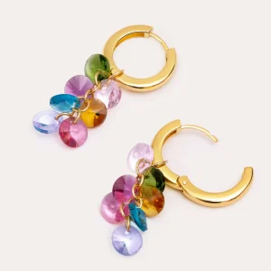 Discount SINGULARU Pendientes Caramelo Colors Baño Oro