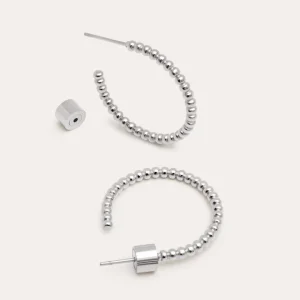 New SINGULARU Pendientes Pebble Dots M Acero
