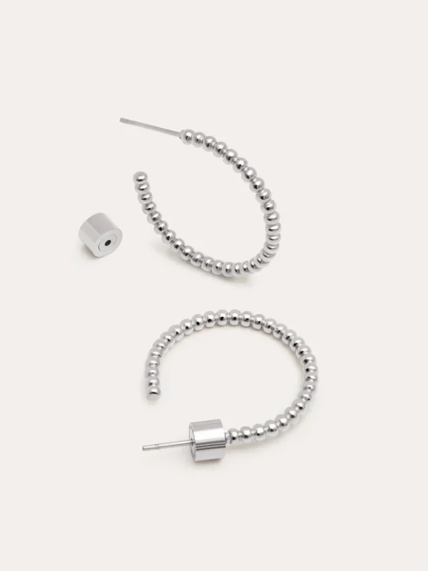 New SINGULARU Pendientes Pebble Dots M Acero