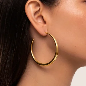 Fashion SINGULARU Pendientes Slay Acero Baño Oro