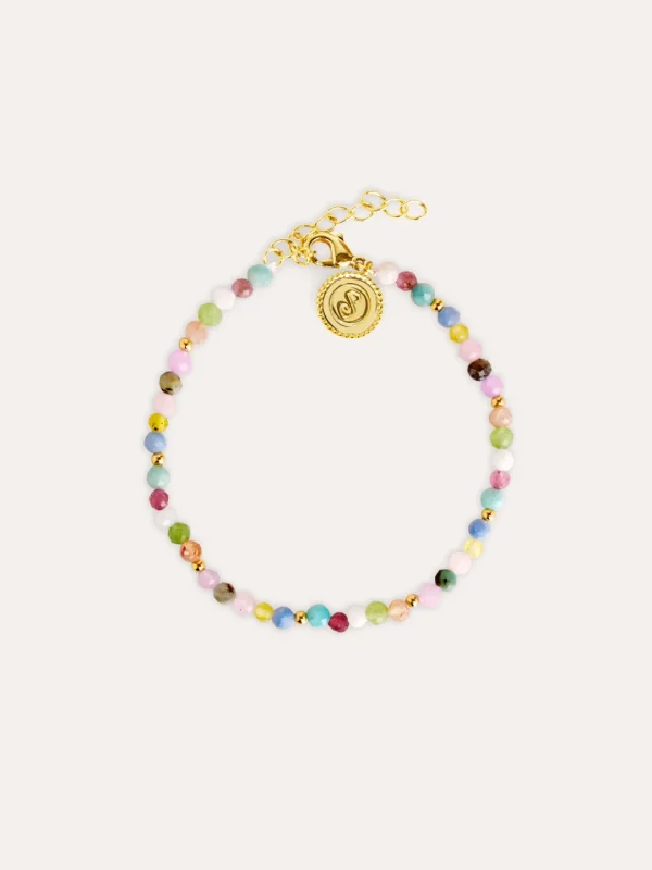 New SINGULARU Pulsera Altea Colors Acero Baño Oro