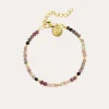 Discount SINGULARU Pulsera Altea Dots Tourmaline Syra Acero Baño Oro