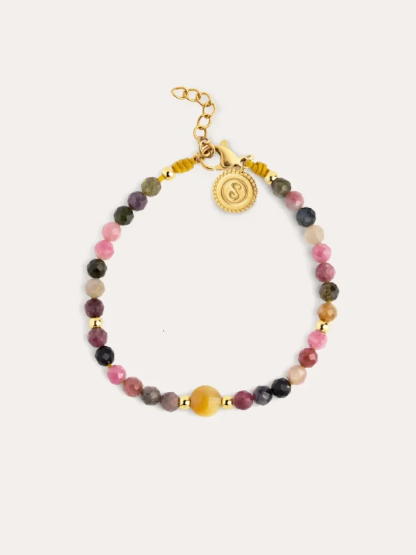 Sale SINGULARU Pulsera Amulet Cats Eye Acero Baño Oro