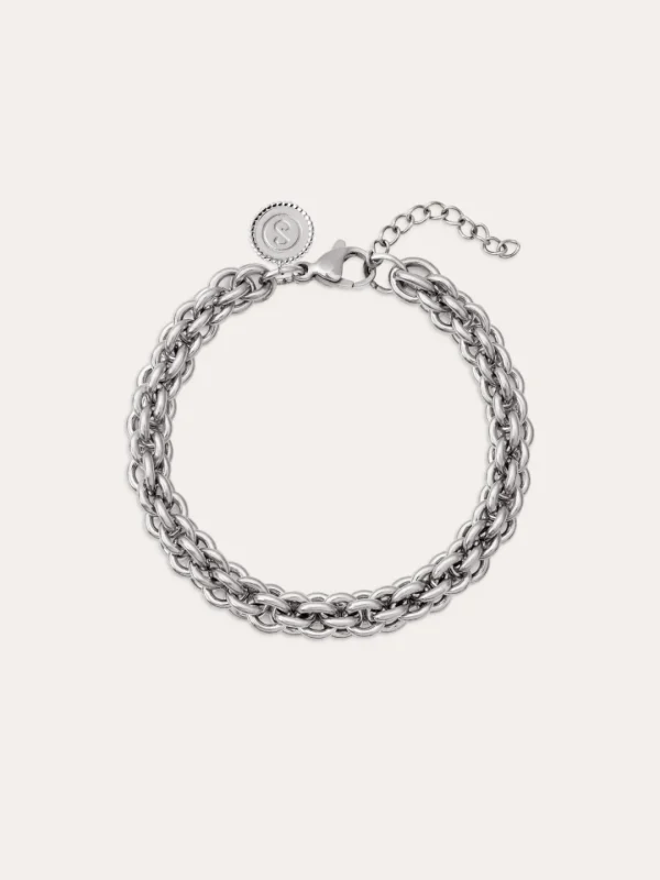 Outlet SINGULARU Pulsera Big Rope Acero