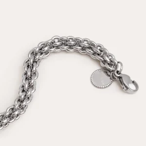 Outlet SINGULARU Pulsera Big Rope Acero