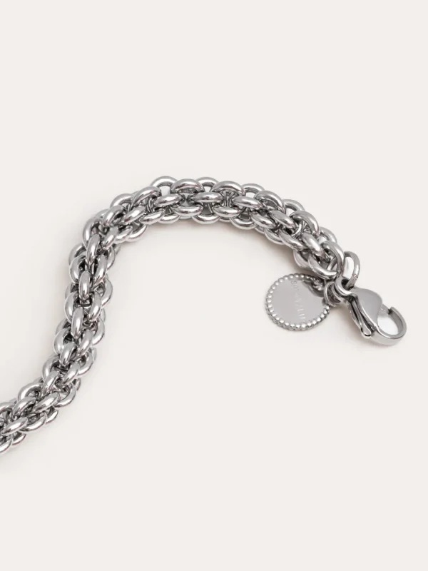 Outlet SINGULARU Pulsera Big Rope Acero