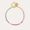 Best SINGULARU Pulsera Dye Pearls Colors Acero Baño Oro