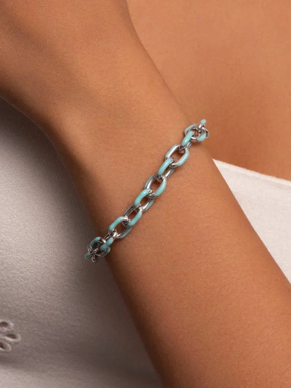 New SINGULARU Pulsera Link Sky Acero