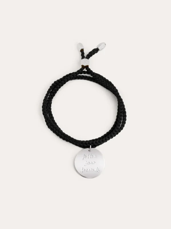 Online SINGULARU Pulsera Personalizada Dream Negra Plata