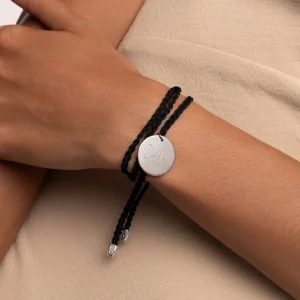 Online SINGULARU Pulsera Personalizada Dream Negra Plata