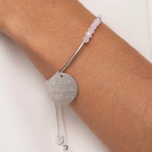 Fashion SINGULARU Pulsera Personalizada Dream Pink Plata