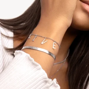 Sale SINGULARU Pulsera Personalizada Letters Plata