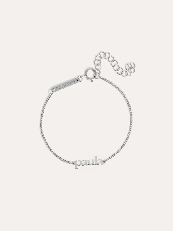 Best SINGULARU Pulsera Personalizada Monogram Plata