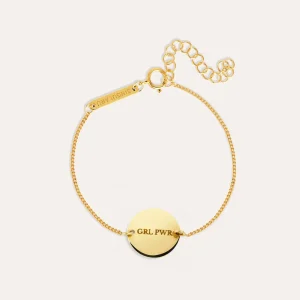 Online SINGULARU Pulsera Personalizada Moon Plata Baño Oro