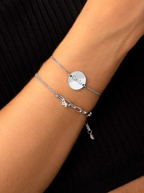 Sale SINGULARU Pulsera Personalizada Moon Plata