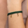 Best SINGULARU Pulsera Personalizada Pine Letters Plata Baño Oro