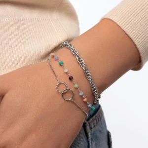 Discount SINGULARU Pulsera Spinning Rope Chain Acero