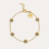 Clearance SINGULARU Pulsera Tiny Daisy Acero Baño Oro